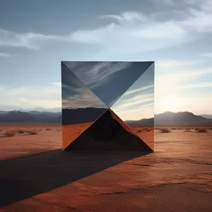 surreal-geometric-shapes-barren-desert